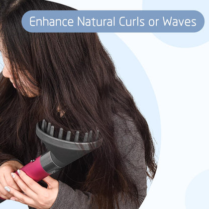 Funteck grey hair diffuser nozzle for Dyson Supersonic