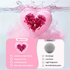 Newfeifan pink bath bomb set with rose petals