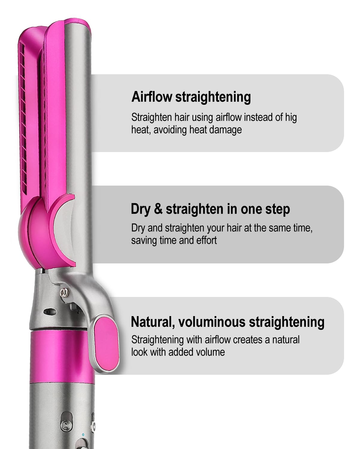 Texovyrax hair styling attachment connected to Dyson Airwrap