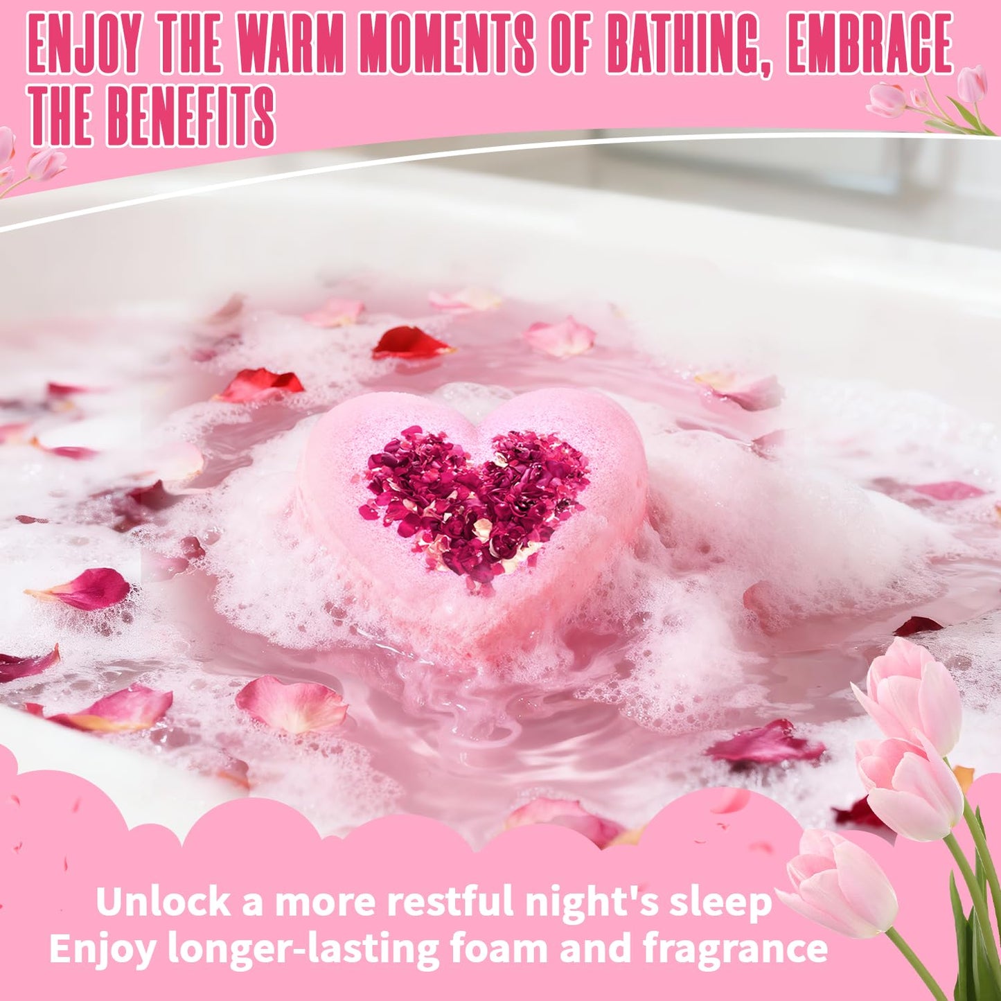 Authentic USA imported personal care gift set featuring aromatic rose essential oil relaxing bath treats.