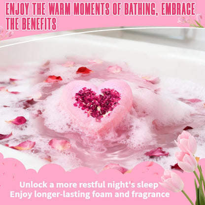 Authentic USA imported personal care gift set featuring aromatic rose essential oil relaxing bath treats.