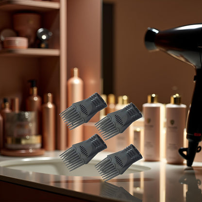 Universal plastic hair dryer nozzle set for salon styling