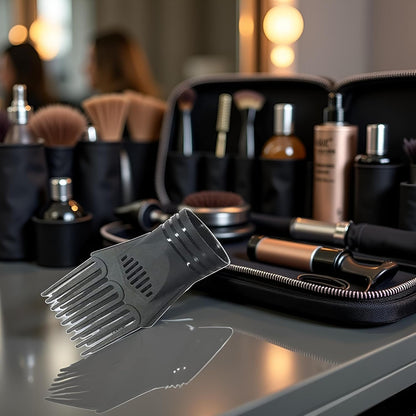 Goudogedc comb attachment connected to a generic hair dryer