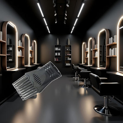 Professional styling demonstration using Goudogedc comb nozzle