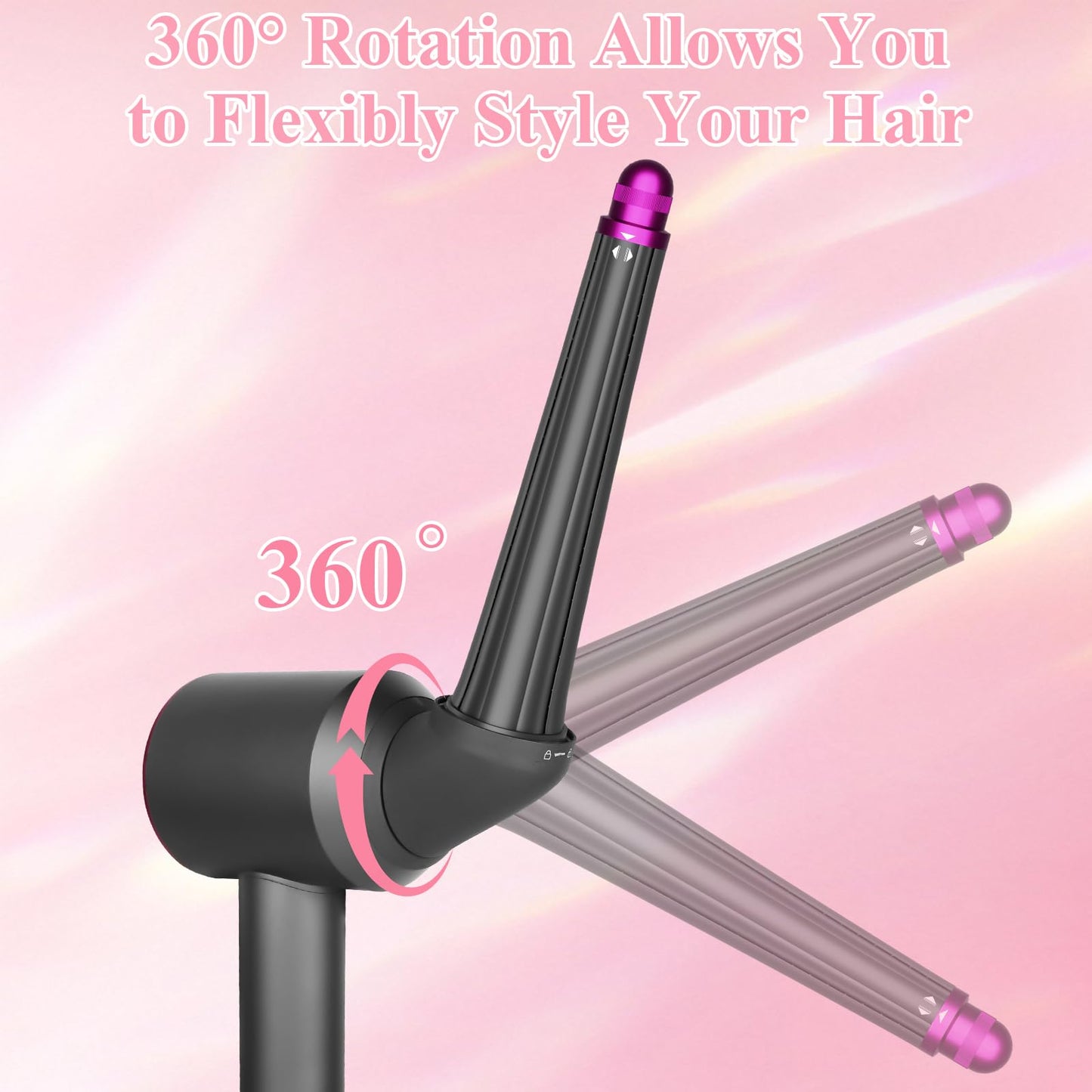 Long curling barrel accessory for salon quality waves