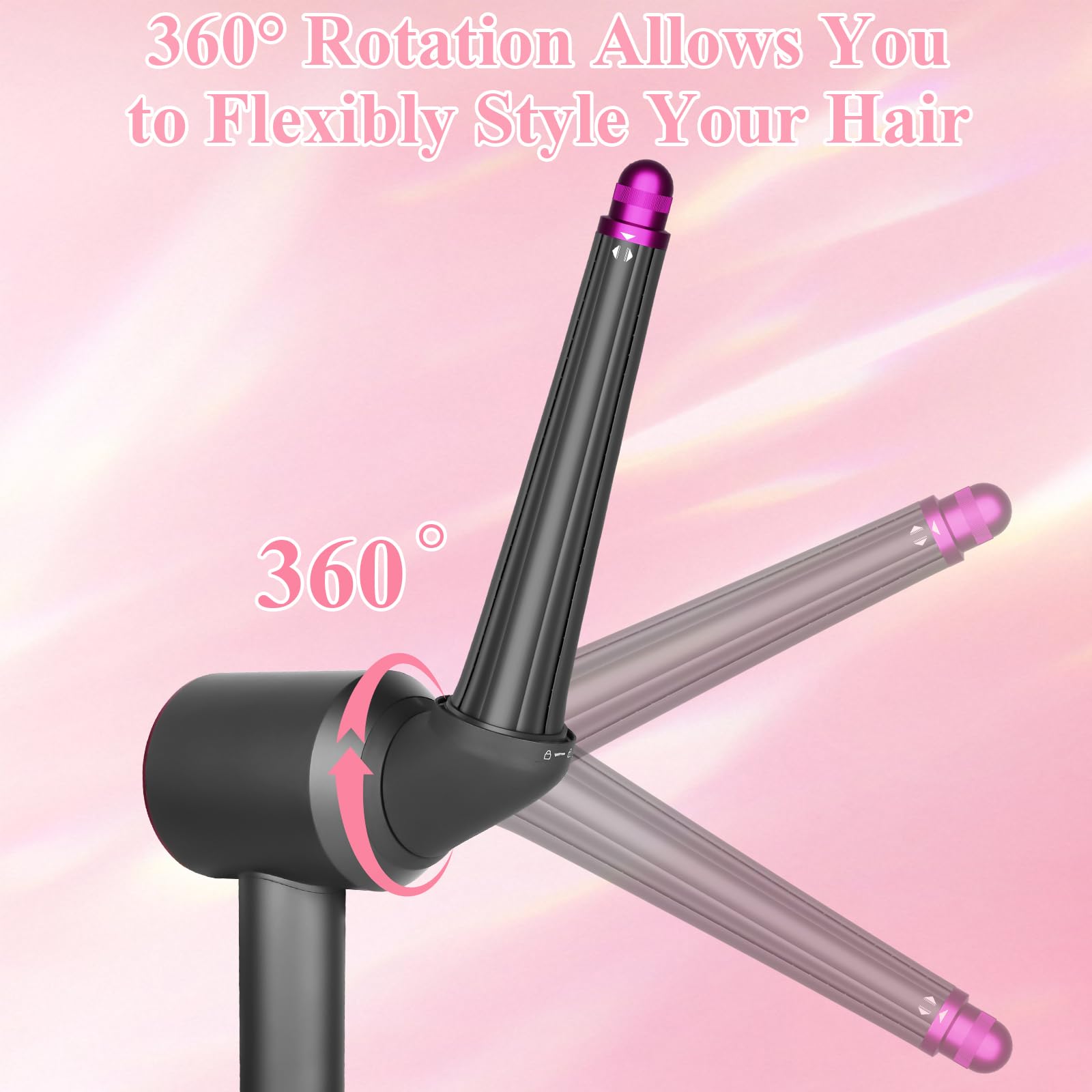 Long curling barrel accessory for salon quality waves