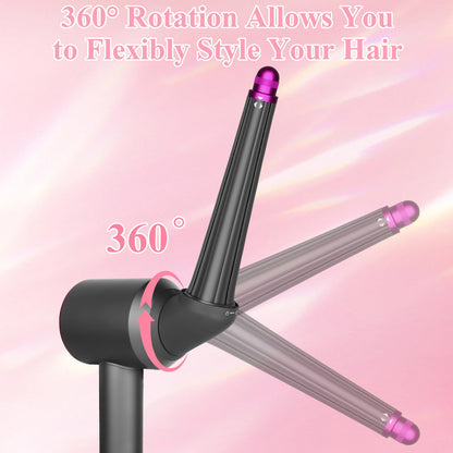 Long curling barrel accessory for salon quality waves
