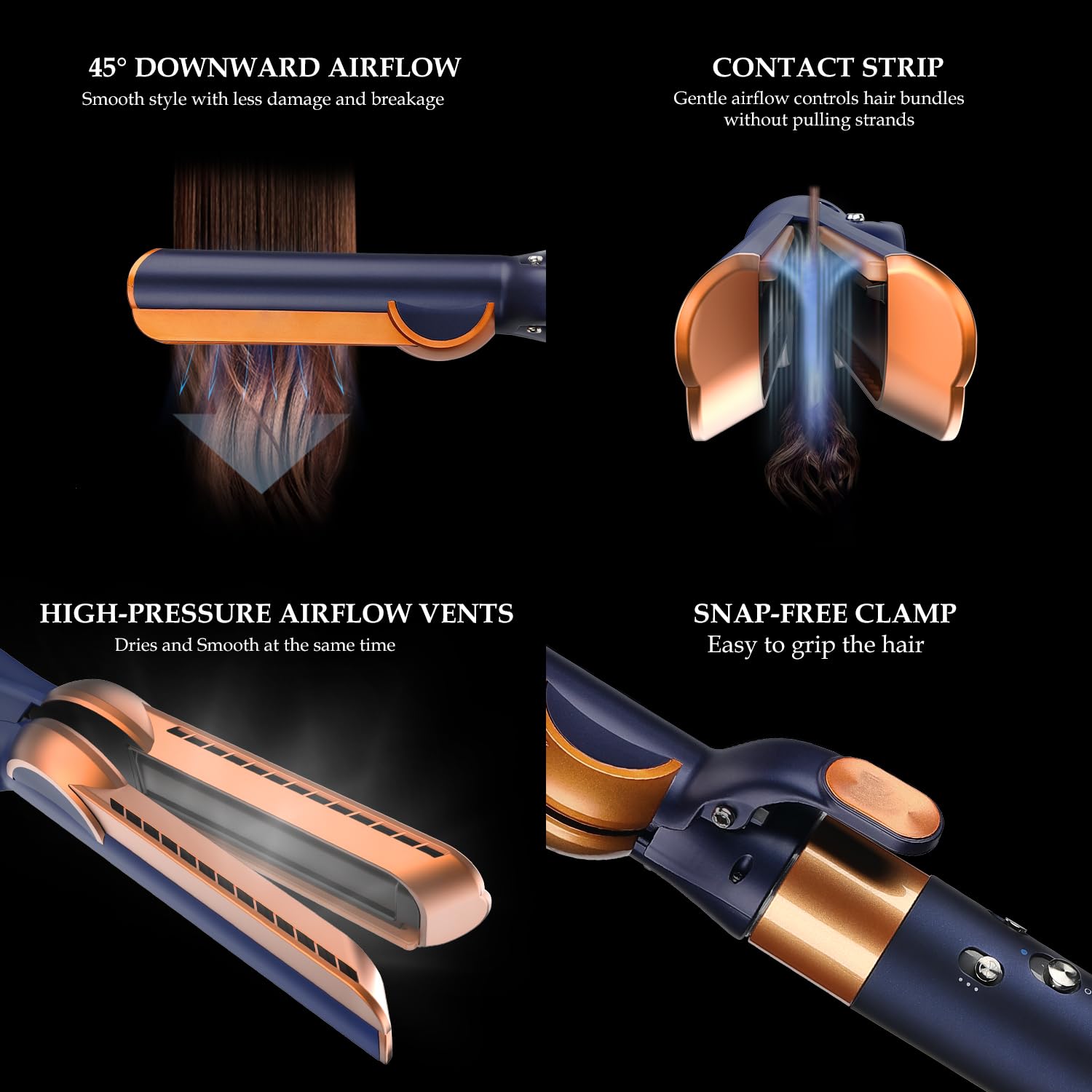 Detail of airflow alignment on Tosage attachment