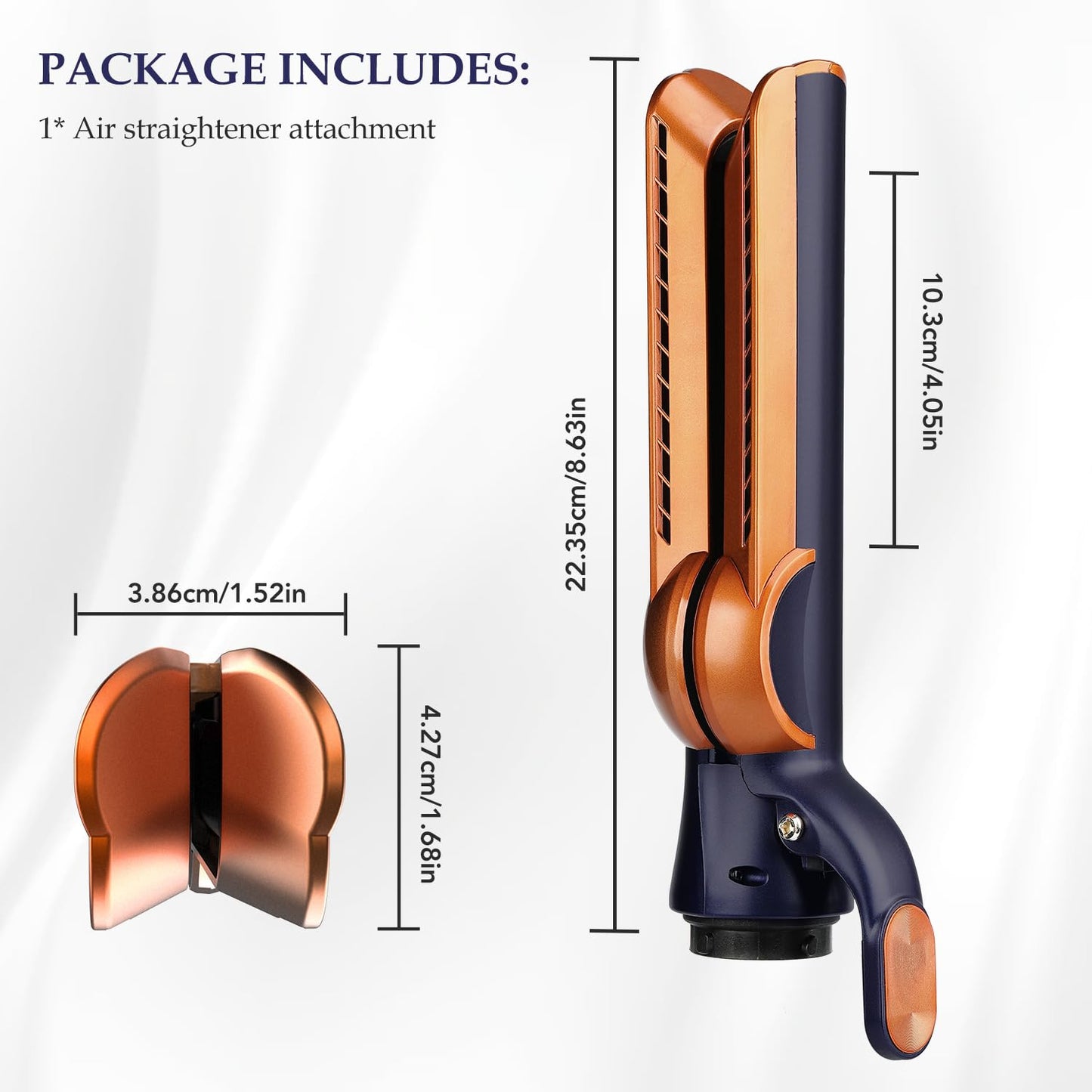 Tosage attachment connected to Dyson Airwrap unit