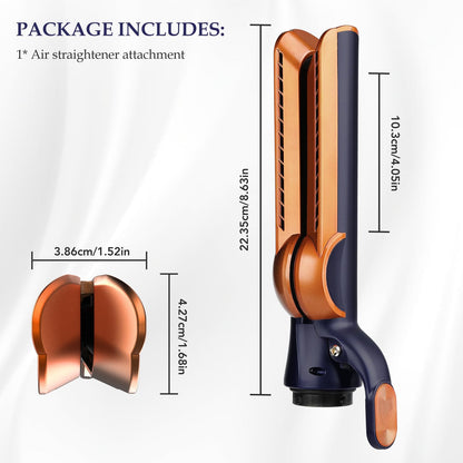 Tosage attachment connected to Dyson Airwrap unit
