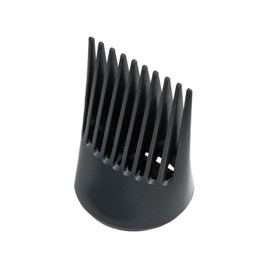 Side view of T3 Smoothing Comb showing vented teeth design