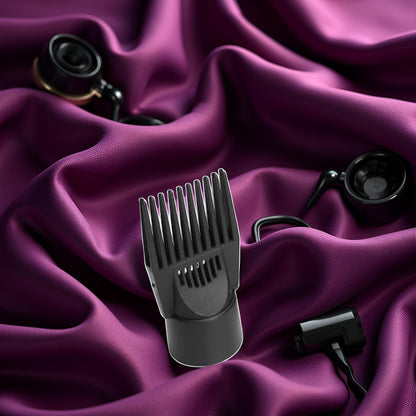 Heat-resistant hair styling tool attachment in black