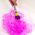 Zimpli Kids Baff Bombz Magic Brush set contents laid out including brush handle and mini fizzers