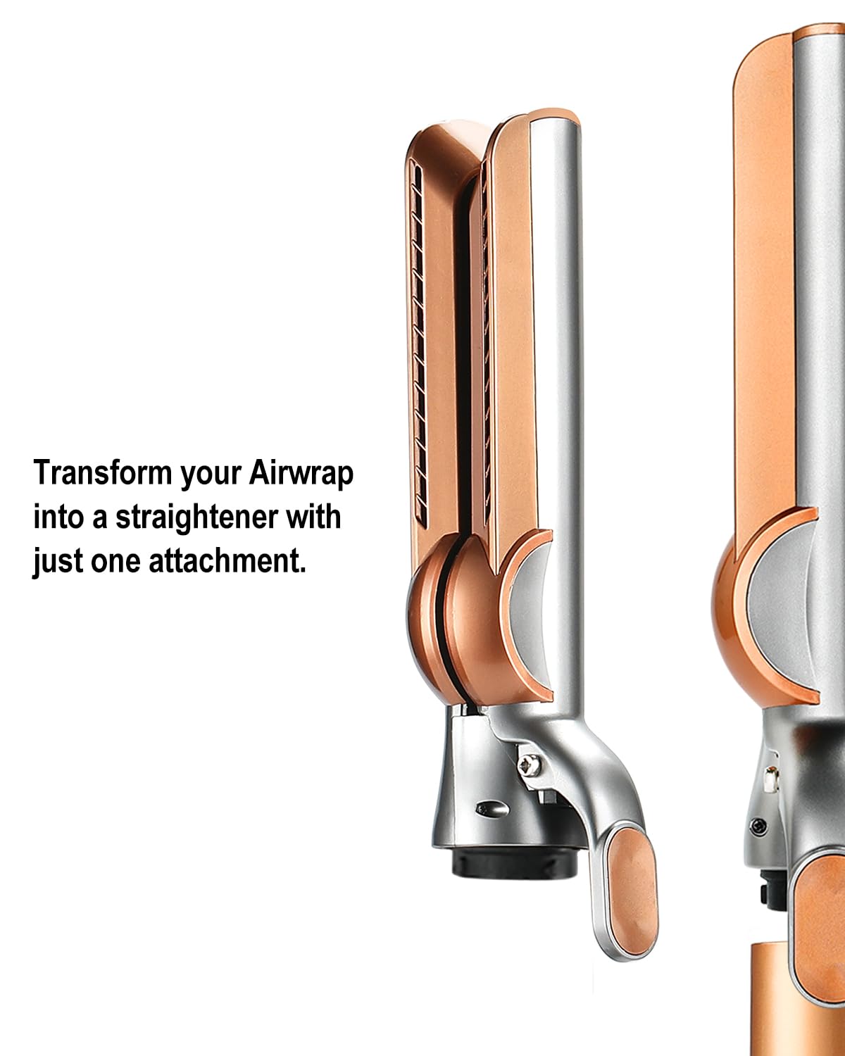 Side profile of Texovyrax gold airflow styling nozzle
