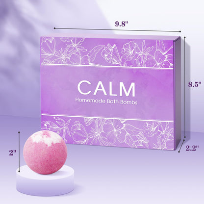 Individually wrapped aromatic bath bombs showing unique tags and colors