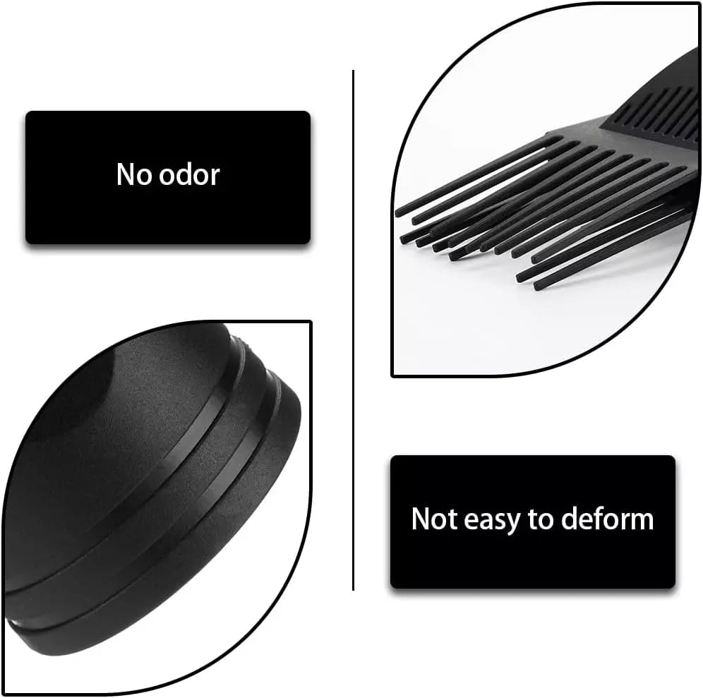 Side view of professional salon hair dryer comb nozzle