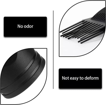 Side view of professional salon hair dryer comb nozzle
