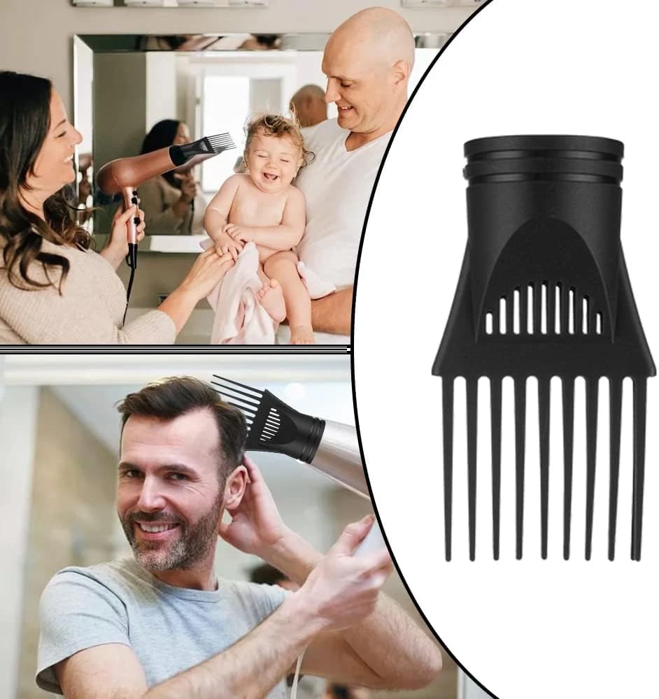 Two piece black hair styling dryer accessory set
