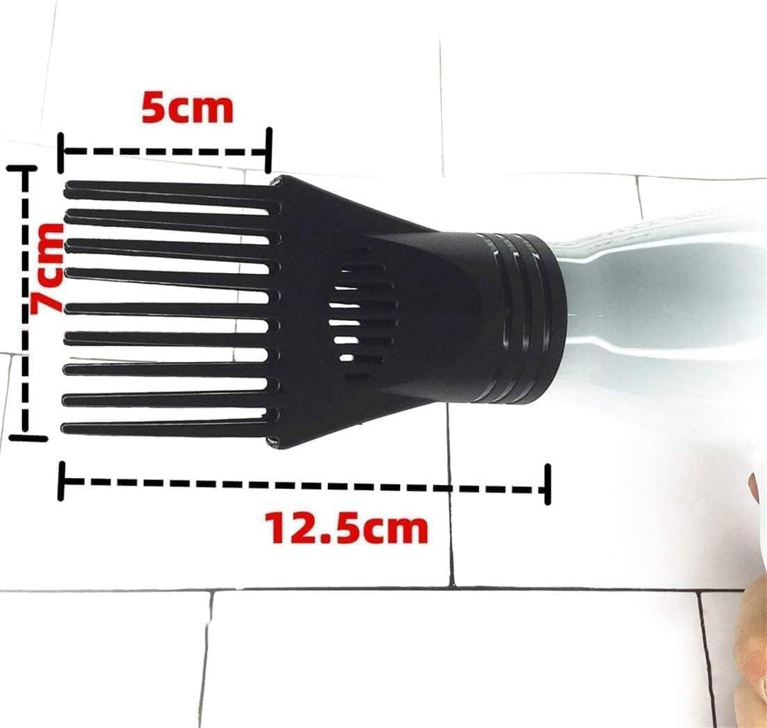 Universal black hair dryer comb attachment for straightening
