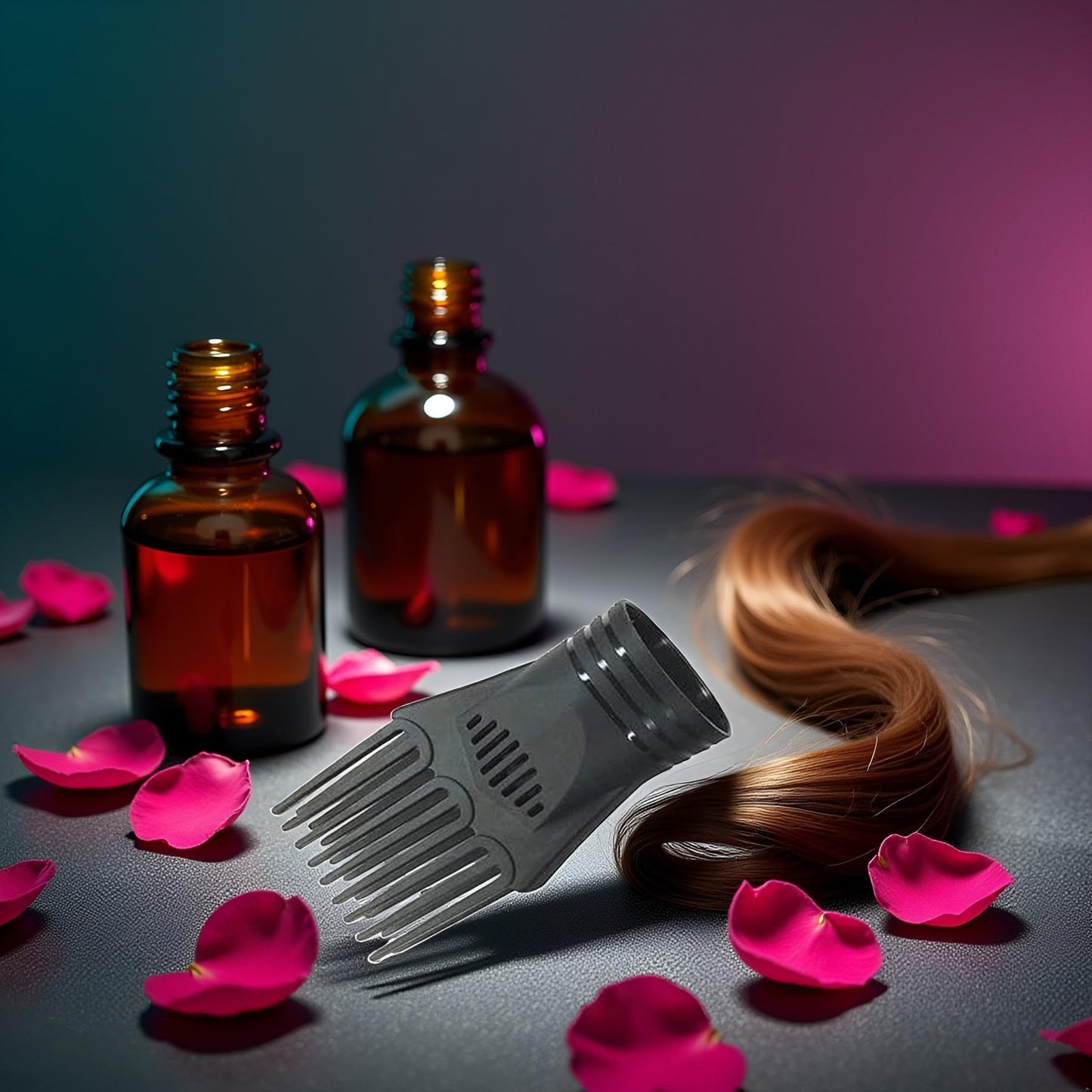 Detangling hair dryer comb nozzle for natural hair