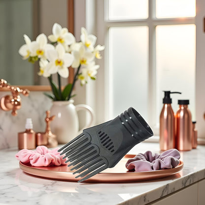 Side profile of JJLFresheners blow dryer styling attachment