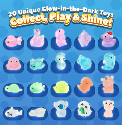 Safe and smooth resin toys glowing after dissolving a premium kids bath bomb