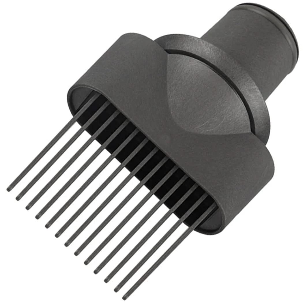 Textured hair styling with Dxyue wide tooth comb attachment