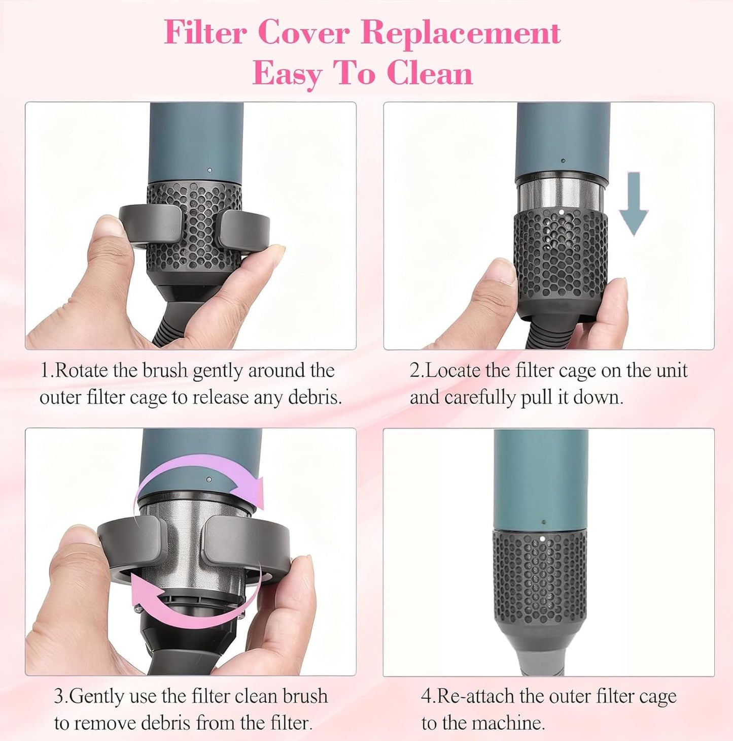 Dyson Airwrap HS01 and HS05 compatible filter cage kit