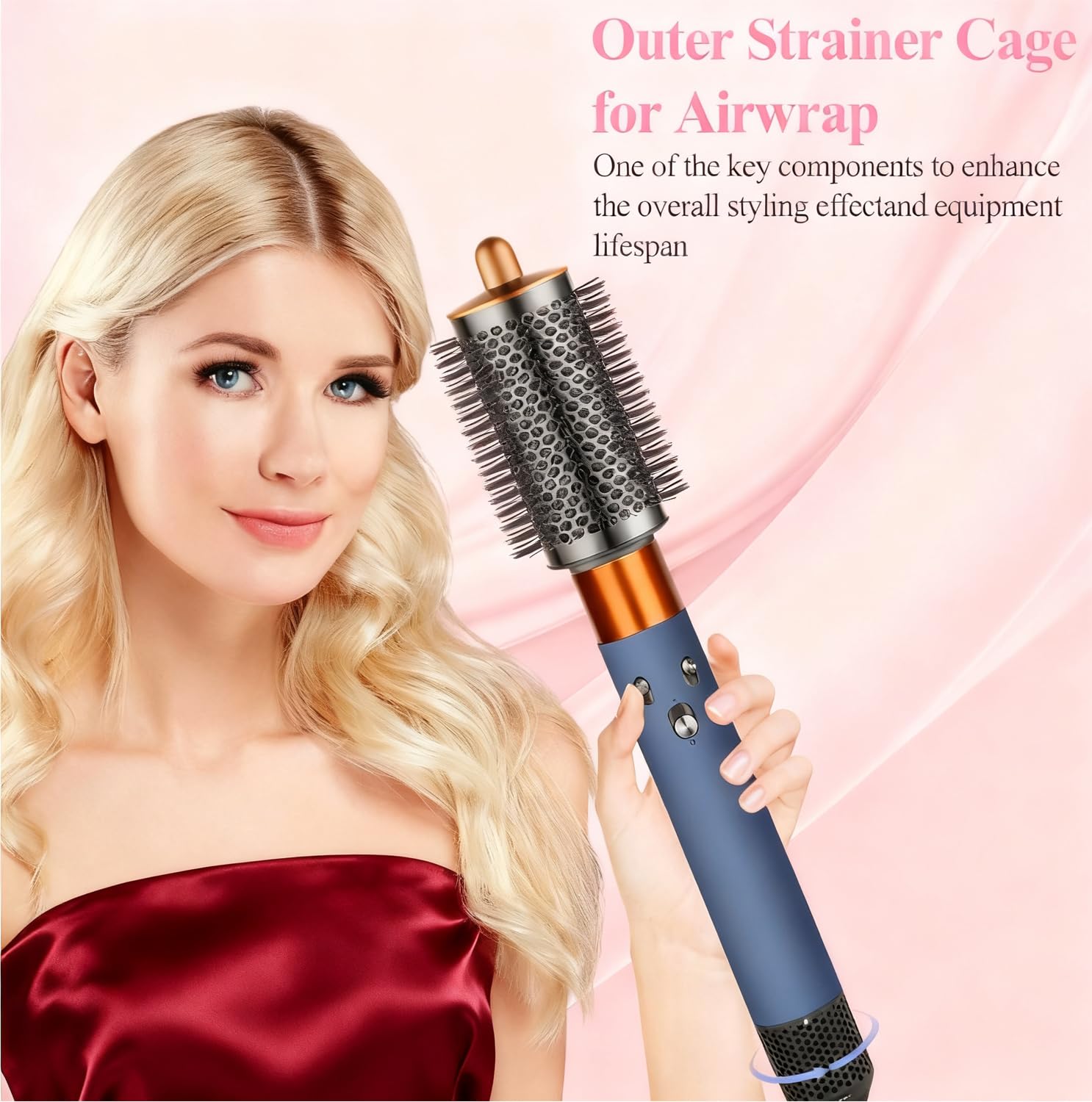 Full set including filter cage and cleaning brush for hair styler