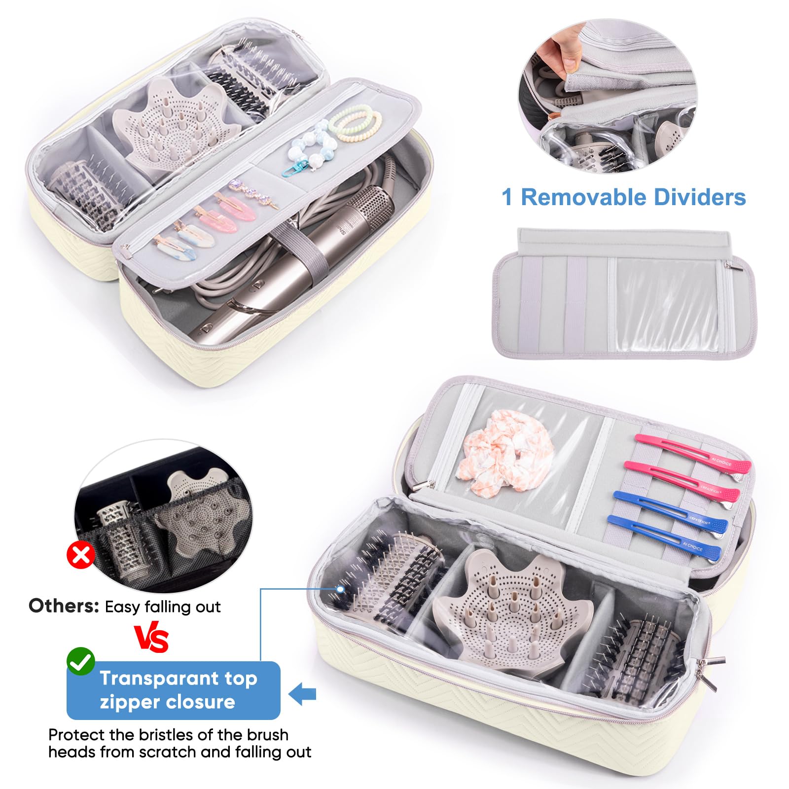 Elcupa organizer case interior with removable dividers