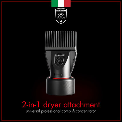 Authentic Solano Italian made hair dryer attachment accessory