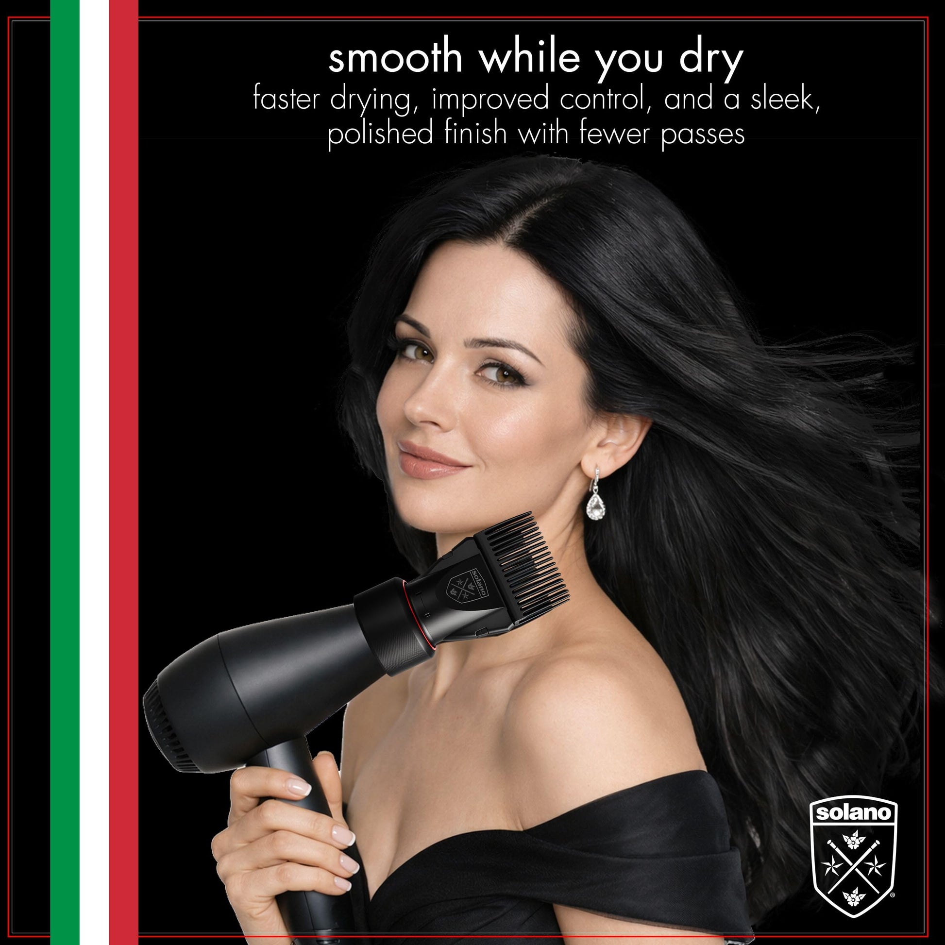 Universal Solano comb and concentrator attachment for thick hair