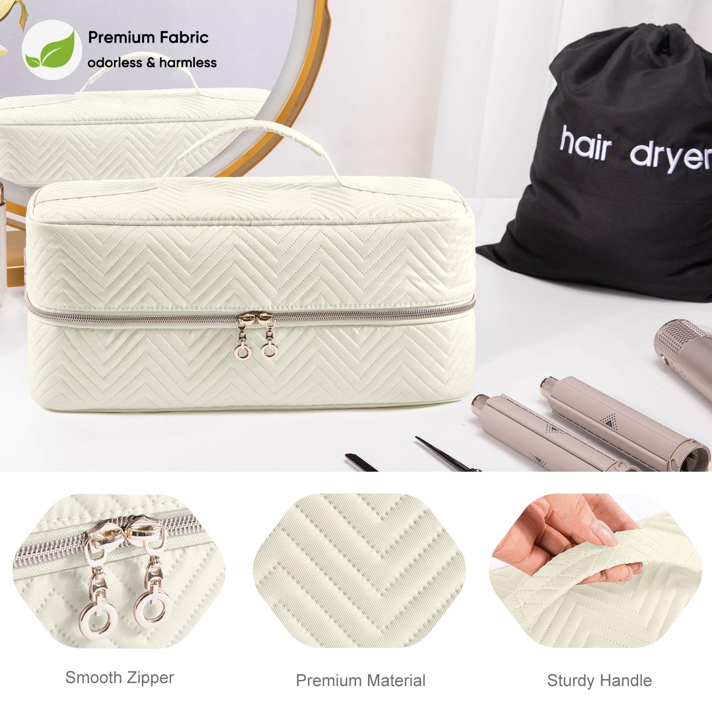 Elcupa travel case showing shark flexstyle attachment storage