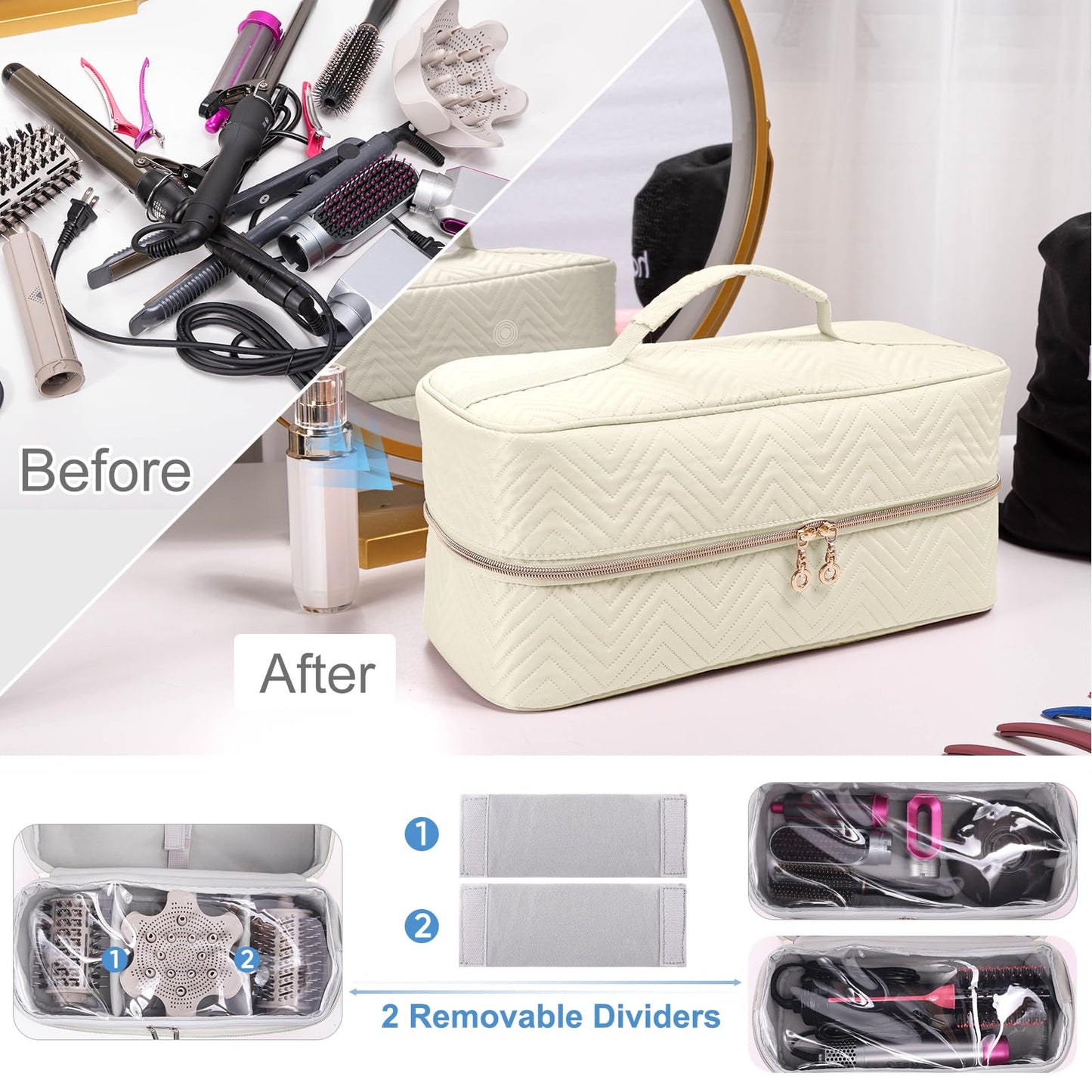 Close up of elcupa travel case handle and exterior material