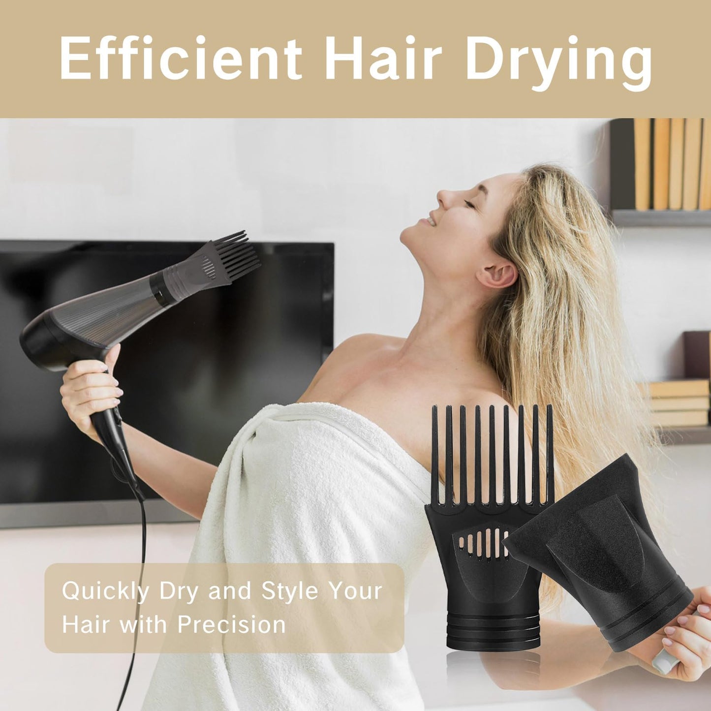 Universal fit mechanism for blow dryer styling tools