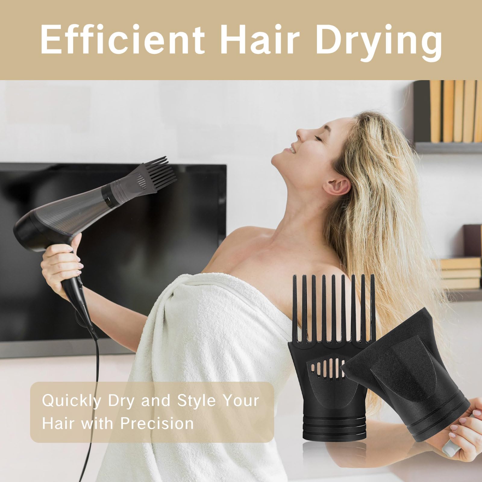 Universal fit mechanism for blow dryer styling tools
