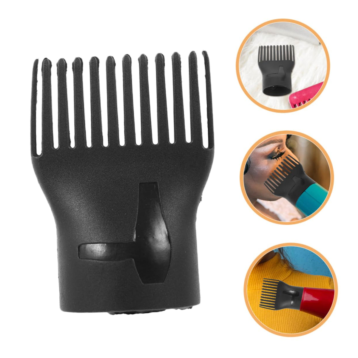 High temperature resistant blow dryer comb attachment