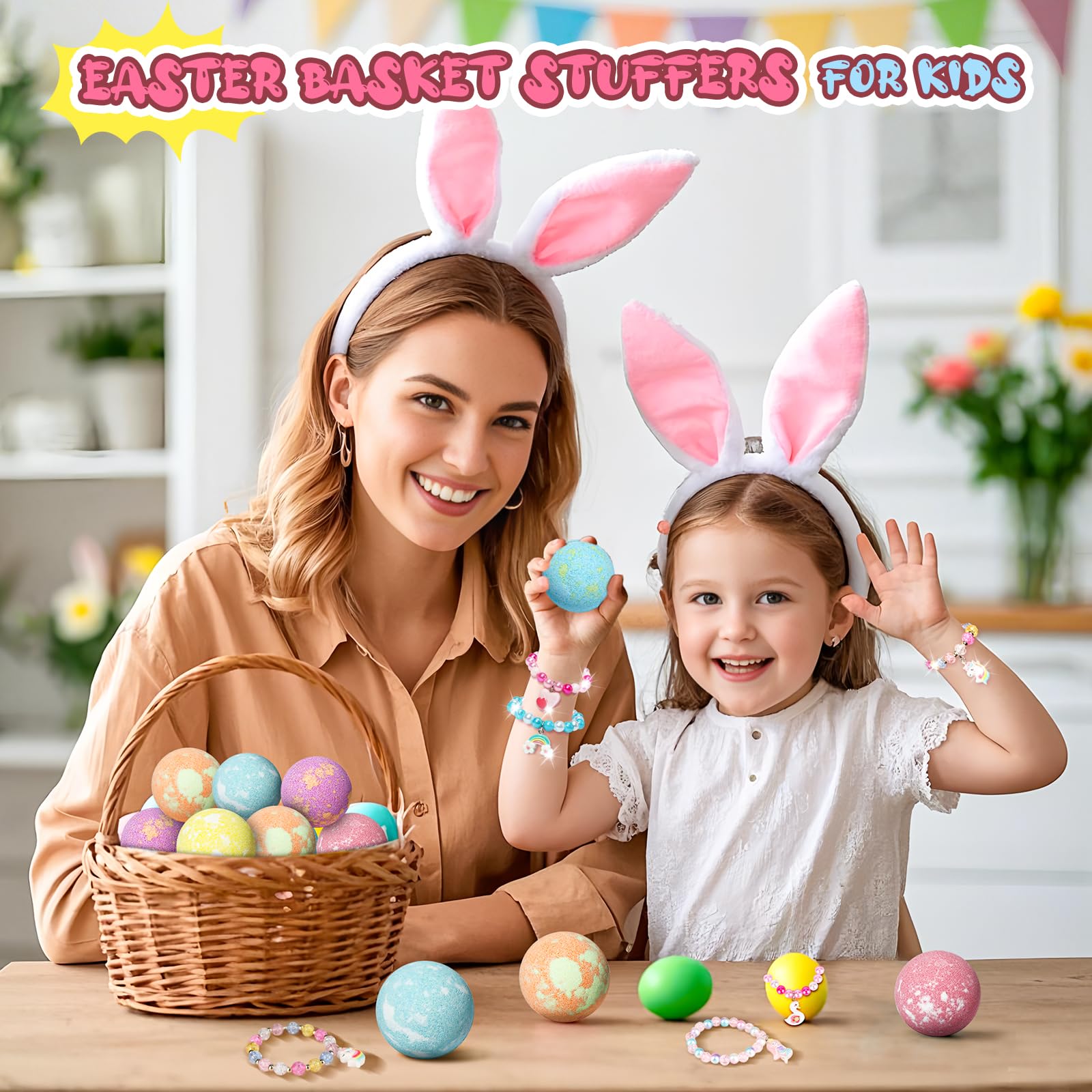 USA imported luxury kids moisturizing bath bombs gift set for young girls.