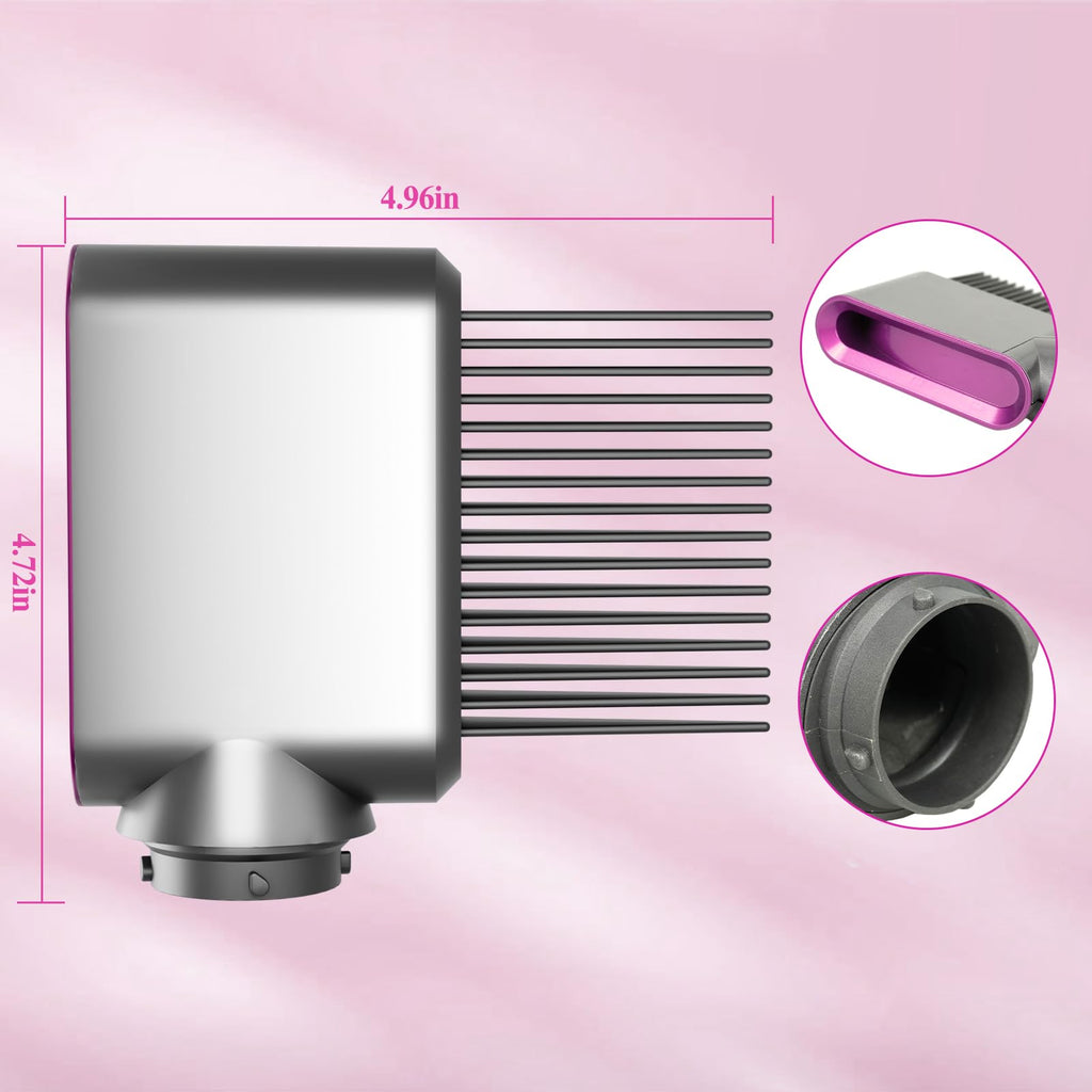 Pre-styling dryer comb nozzle attachment package