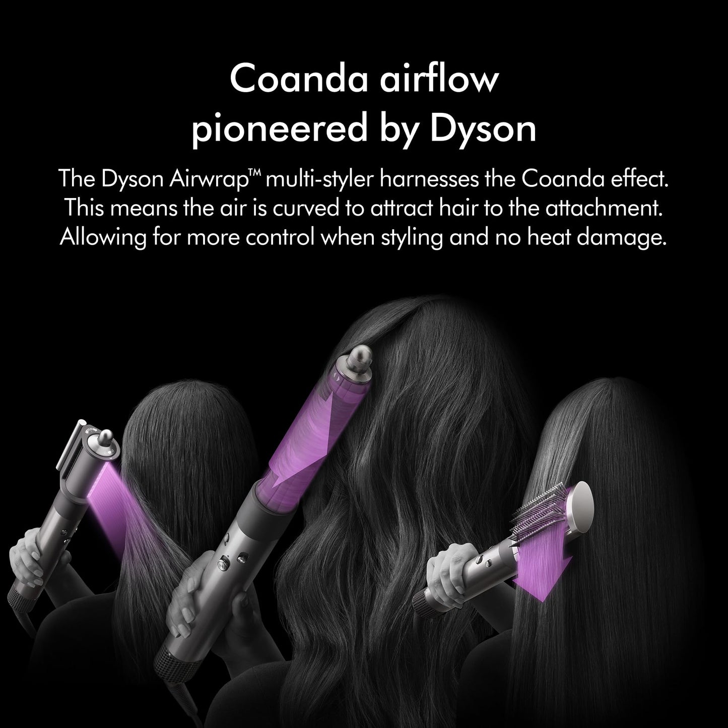 Dyson Airwrap storage case and included styling accessories.