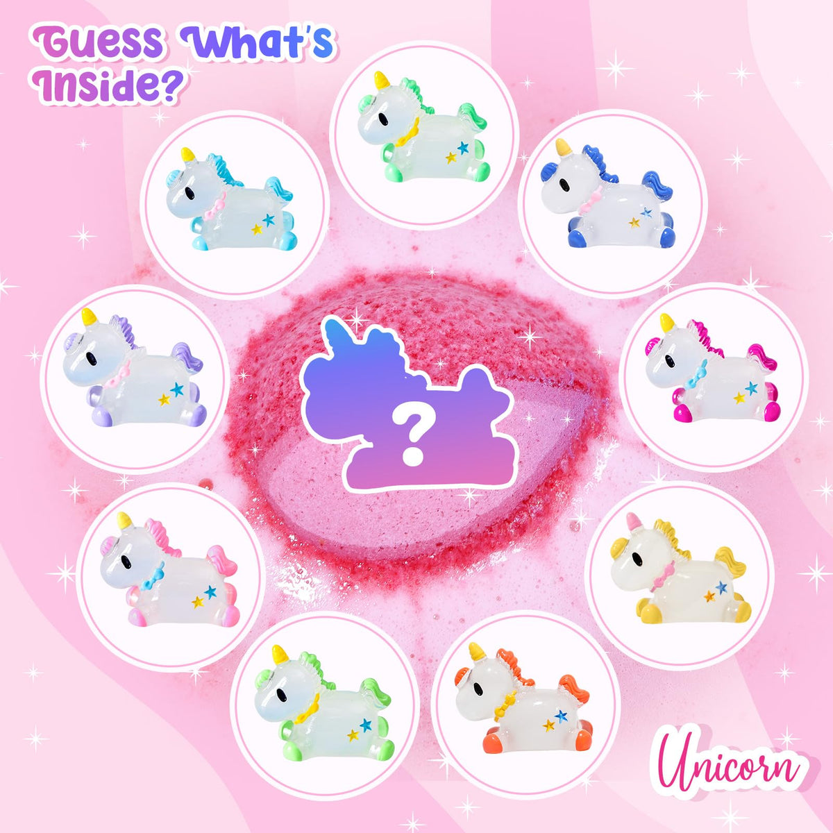 Bofuoos unicorn bath bombs lifestyle kids bath time fun