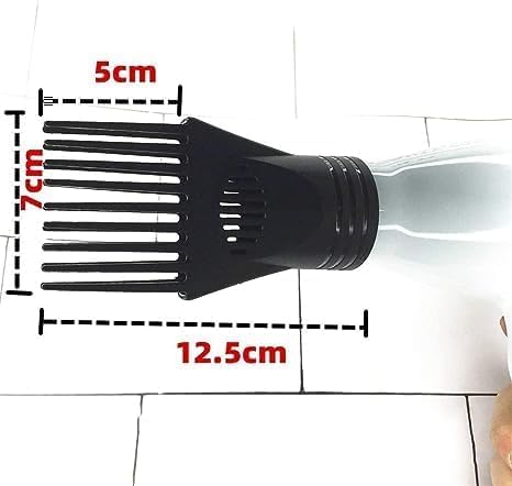Side profile of universal blow dryer comb nozzle tool