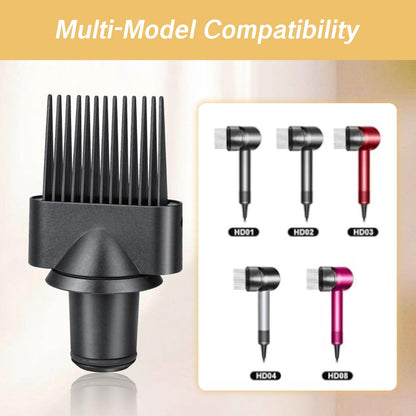 Sumaxpro black wide tooth comb for textured hair styling