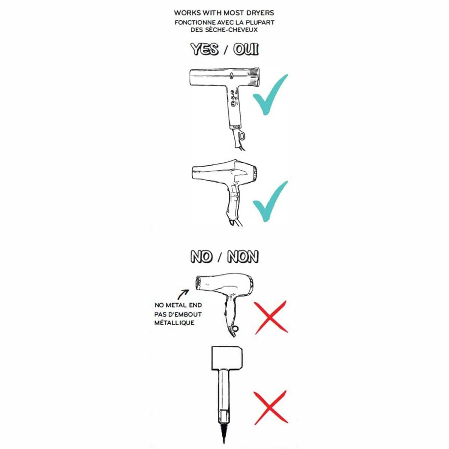 Professional hair curling attachment for home salon use