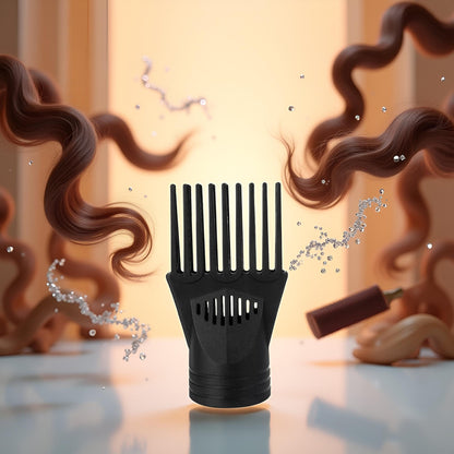 Jowxsx styling tool for curly hair attached to a blow dryer