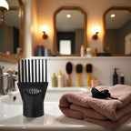 Detangling hair dryer nozzle accessory for natural hair
