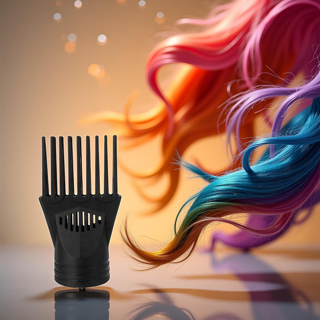 Universal blow dryer comb attachment for straightening hair