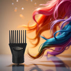 Universal blow dryer comb attachment for straightening hair
