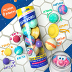 Mr. Bubble planet shaped bath bombs array