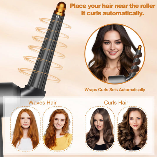 Puregust hair curling attachment connected to Dyson Supersonic dryer